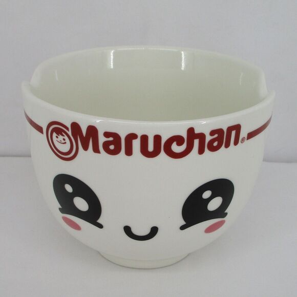 Maruchan Ramen Noodle Bowl Built in Chopsticks Holder Ceramic - Picture 2 of 6